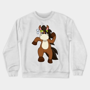 Horse at Galloping Crewneck Sweatshirt